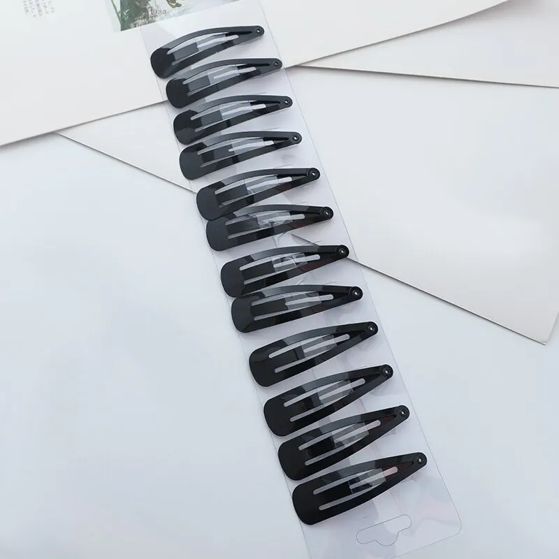Black Hair Clips Adults Children Hair Accessories Tassel Clip Hair Tools Decorative Items 36pcs