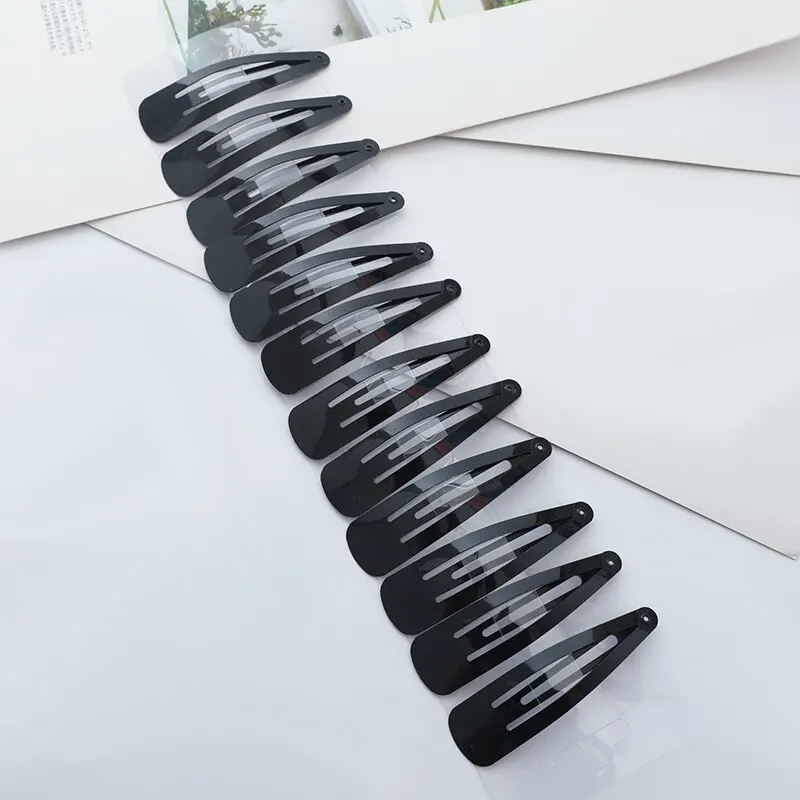 Black Hair Clips Adults Children Hair Accessories Tassel Clip Hair Tools Decorative Items 36pcs