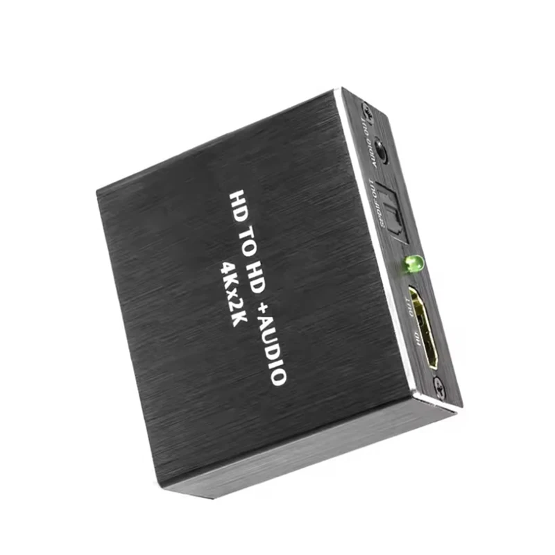 4K X 2K Video Audio Extractor HDTV to 3.5MM Audio Converter SPDIF Optical TOSLINK Stereo Out Splitter Adapter