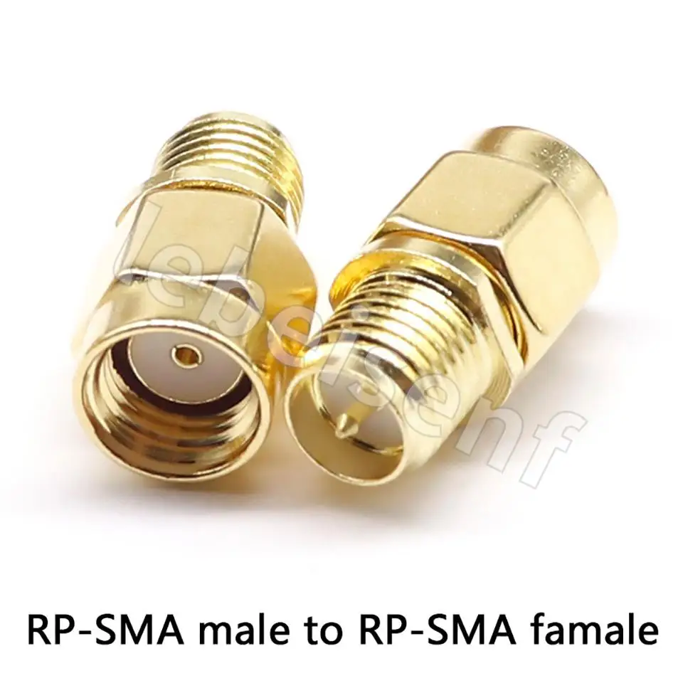 1/5/10/100PCS All Brass 1PC SMA To SMA Male Female Gold Plated RP SMA Male RP-SMA Female Connector RF Adapter Straight Bent L/T