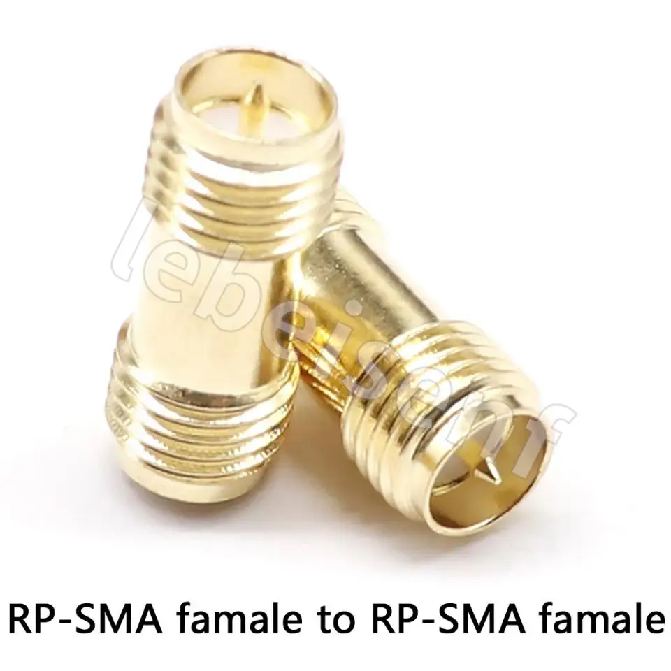 1/5/10/100PCS All Brass 1PC SMA To SMA Male Female Gold Plated RP SMA Male RP-SMA Female Connector RF Adapter Straight Bent L/T