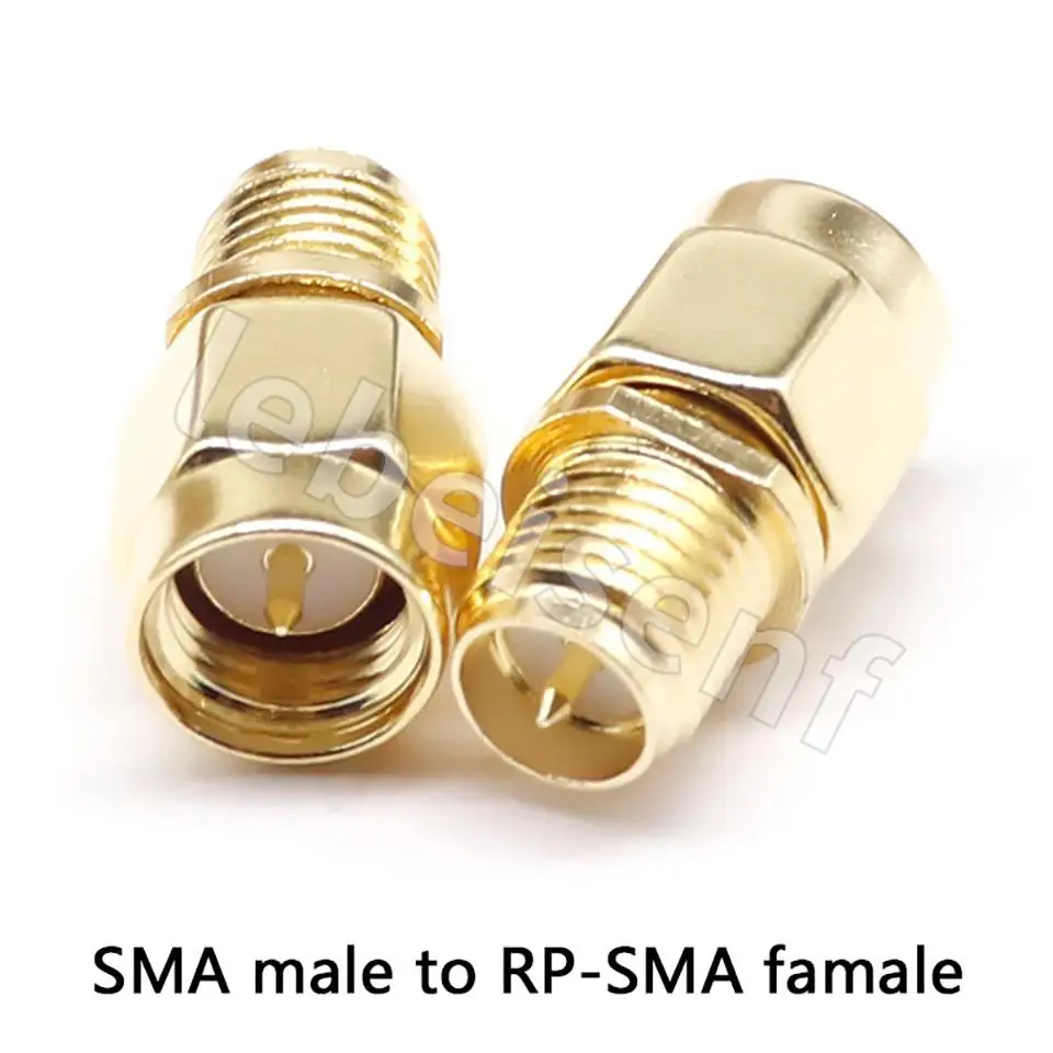 1/5/10/100PCS All Brass 1PC SMA To SMA Male Female Gold Plated RP SMA Male RP-SMA Female Connector RF Adapter Straight Bent L/T