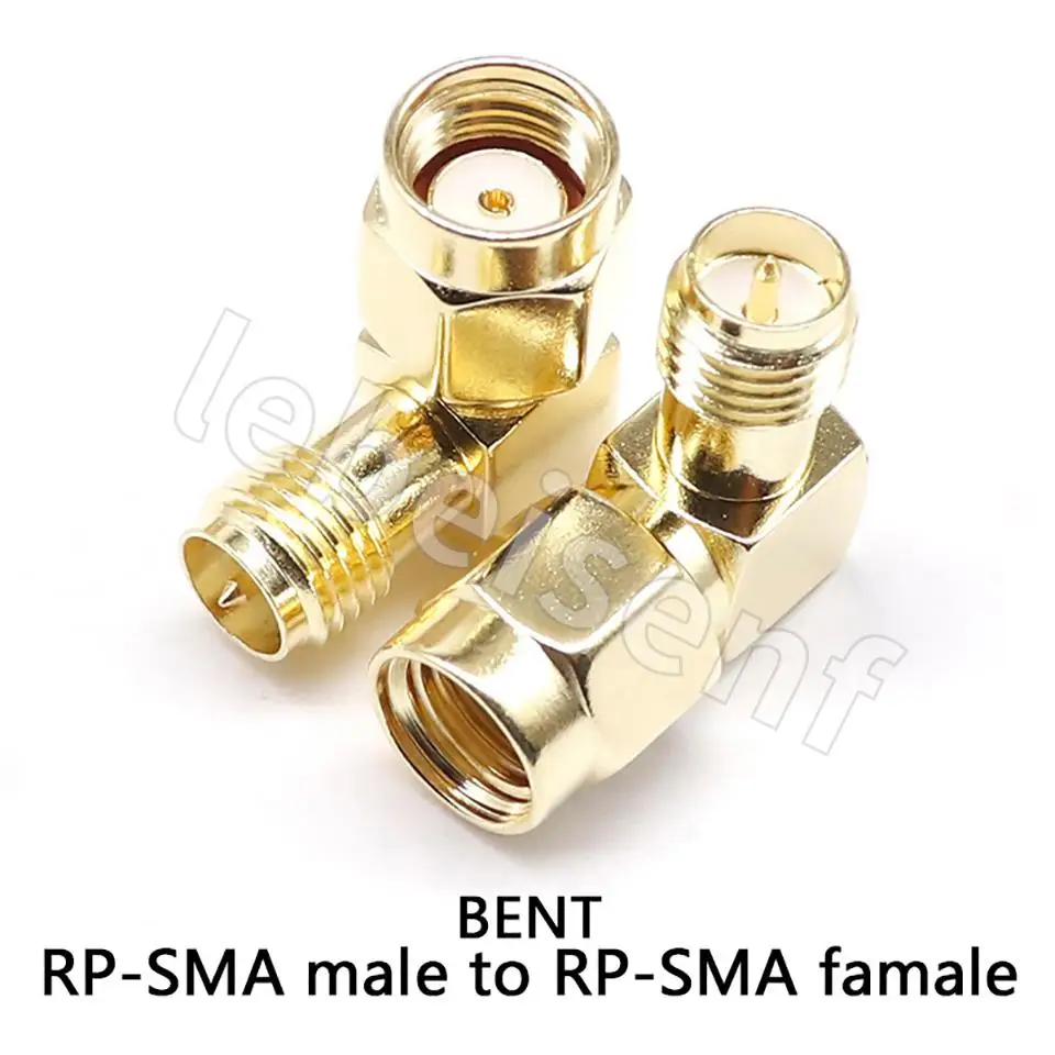 1/5/10/100PCS All Brass 1PC SMA To SMA Male Female Gold Plated RP SMA Male RP-SMA Female Connector RF Adapter Straight Bent L/T