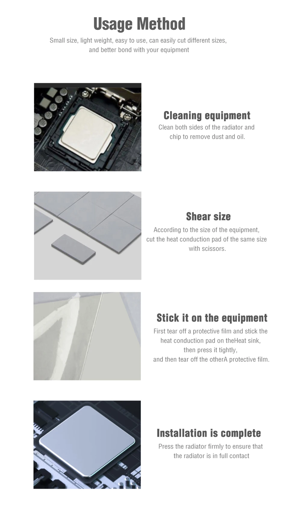 Maxtor AP-12 Thermal Pad 14.8W/mk High Thermal Conductivity Heat Dissipation Silicone Pad CPU/GPU Silicone Grease Cooling Pad