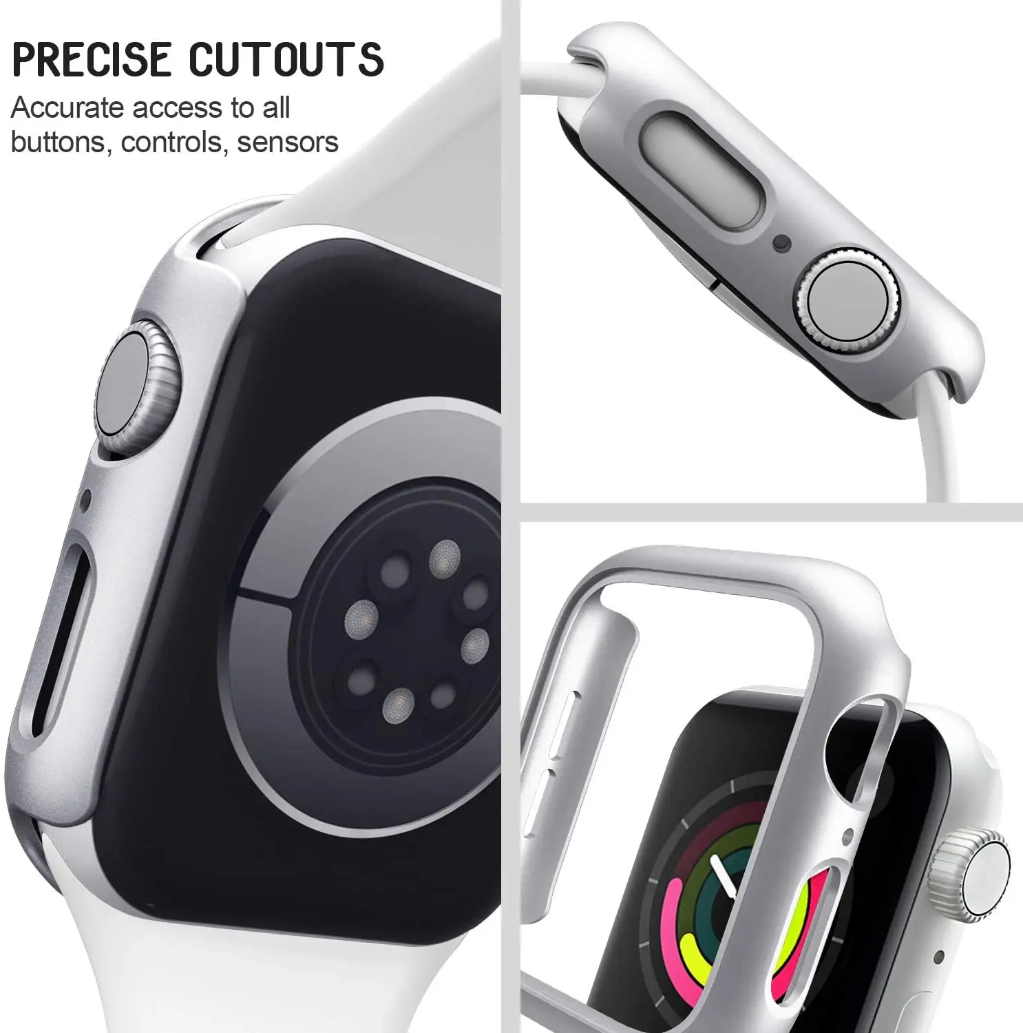 Cover for Apple Watch Case 45mm 41mm 44mm 40mm 42mm 38mm Accessories PC Protector Bumper iWatch for Iwatch Series 7 SE 6 5 4 3 2