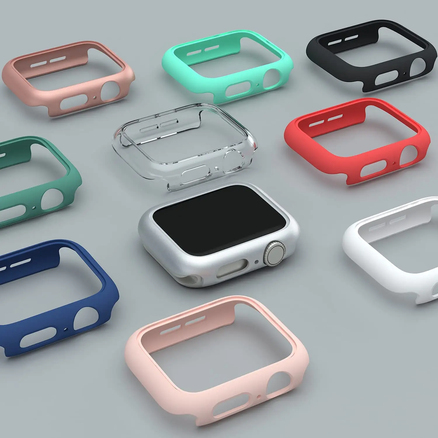 Cover for Apple Watch Case 45mm 41mm 44mm 40mm 42mm 38mm Accessories PC Protector Bumper iWatch for Iwatch Series 7 SE 6 5 4 3 2