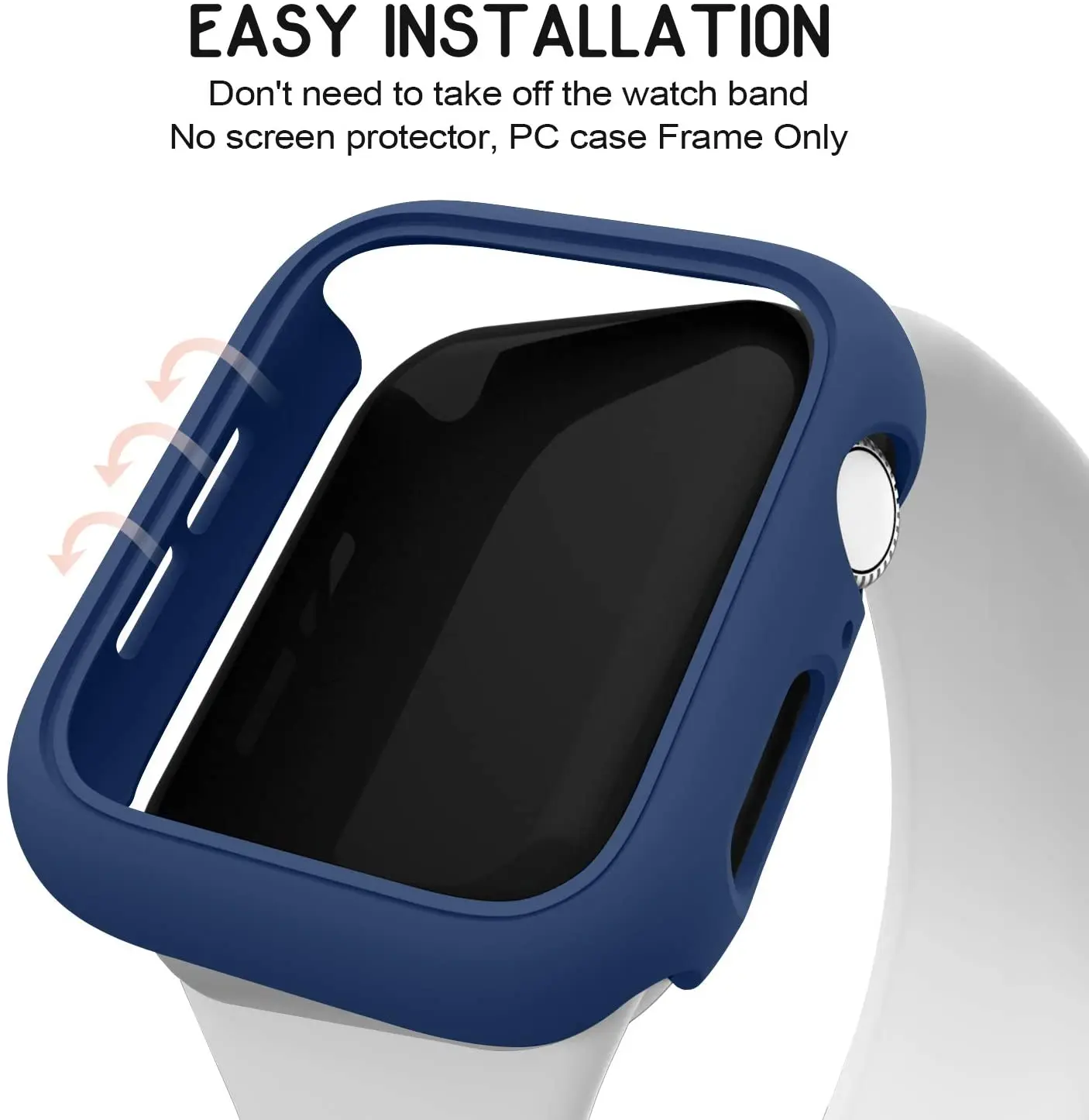 Cover for Apple Watch Case 45mm 41mm 44mm 40mm 42mm 38mm Accessories PC Protector Bumper iWatch for Iwatch Series 7 SE 6 5 4 3 2