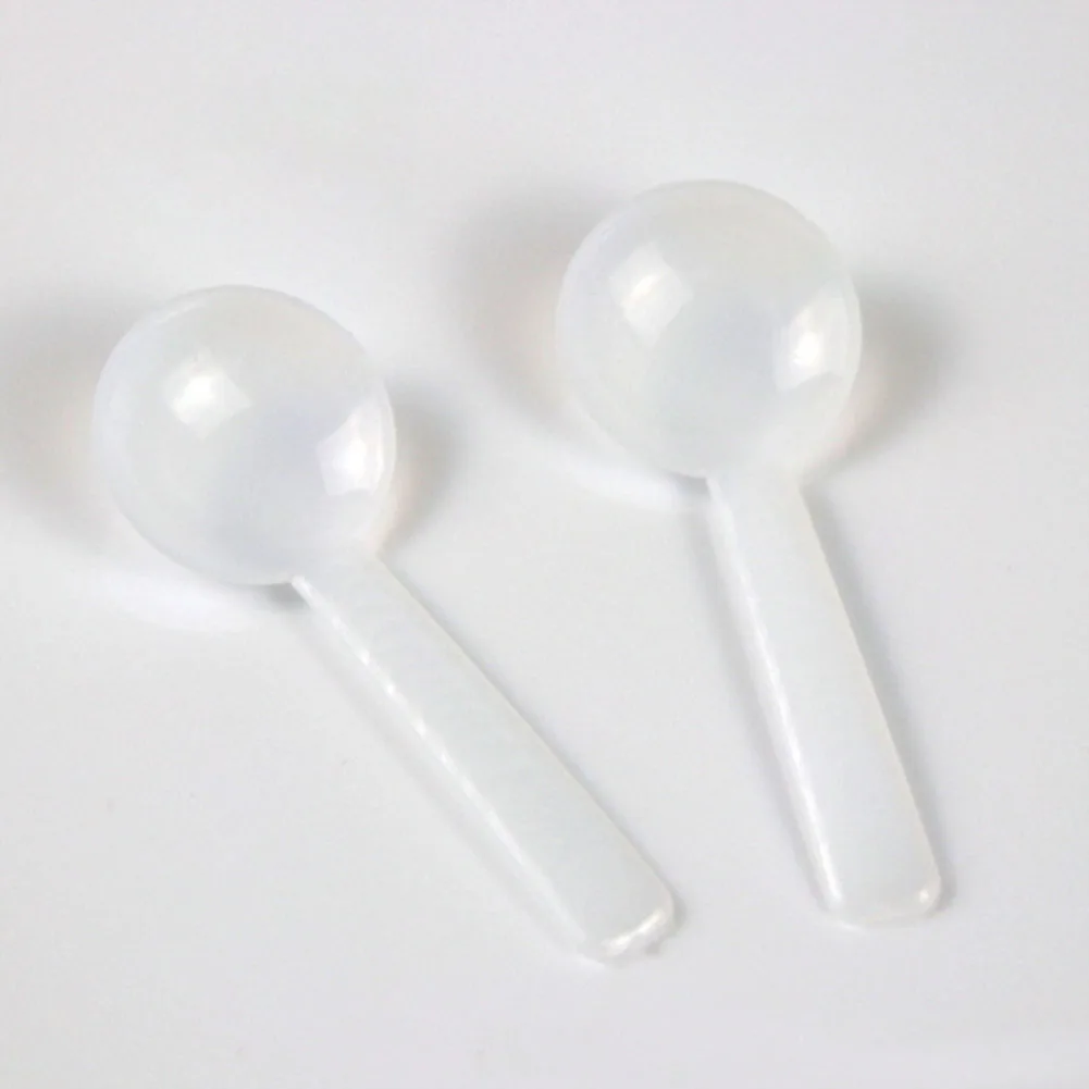 100pcs 1g White Plastic Food Grade PP Plastic DIY Baking Supplies Measuring Spoon Gram Scoop Food Baking Medicine Powder