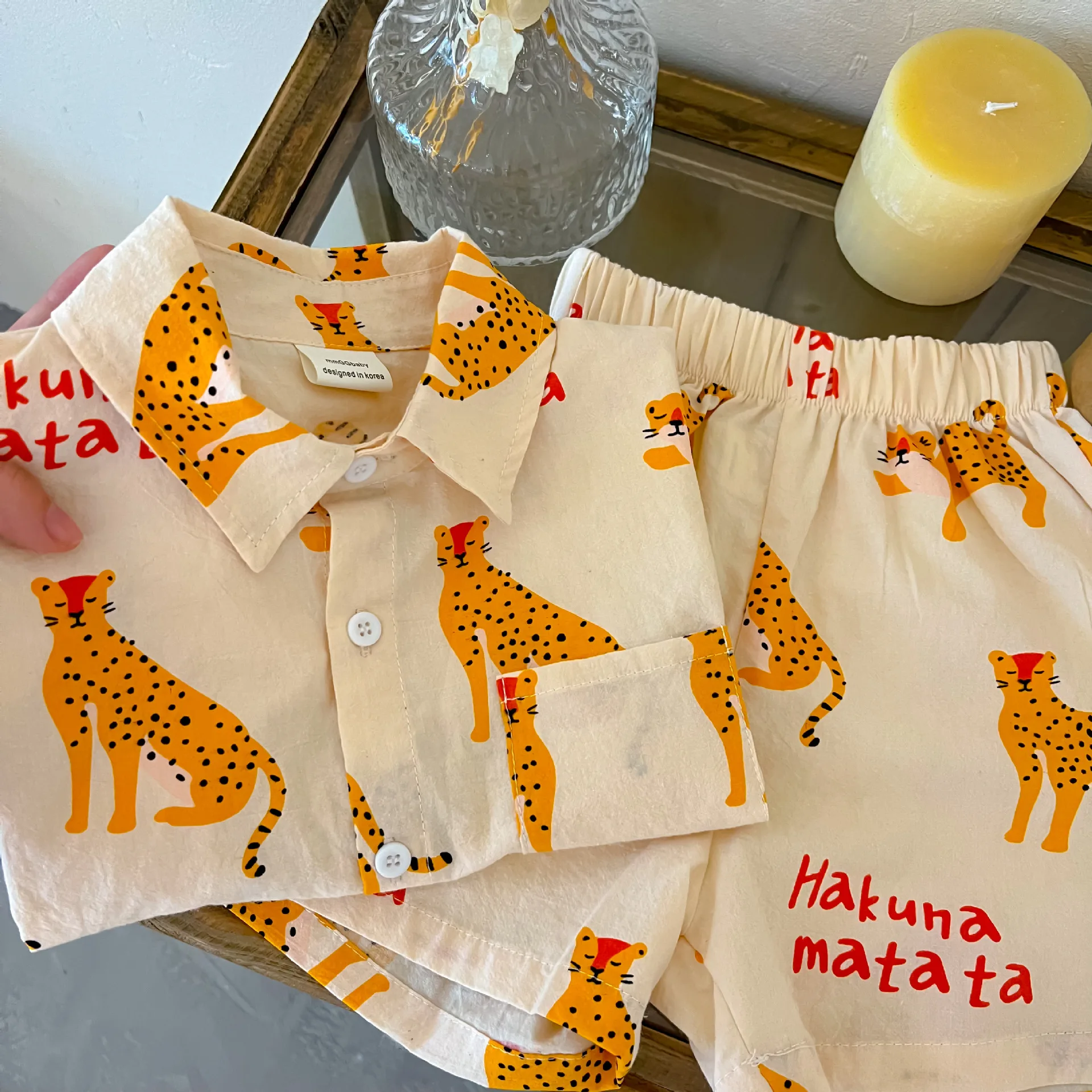 1-5 Years Old Children's Clothing Boys Cartoon Summer Short Sleeve Suit Girls Casual T-shirt Suit