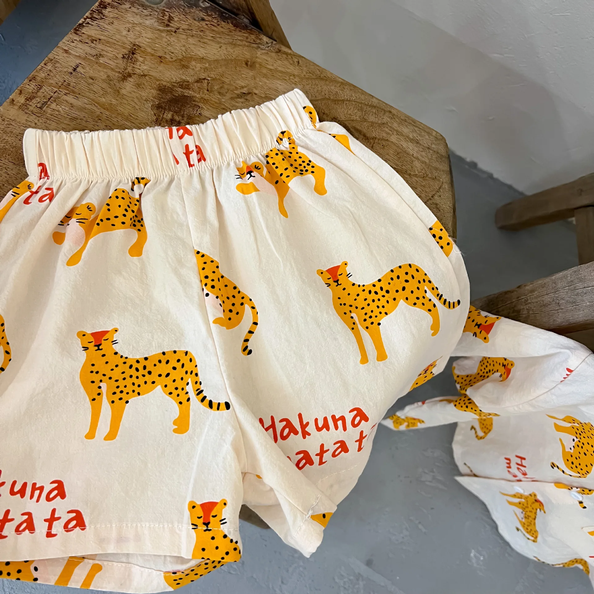 1-5 Years Old Children's Clothing Boys Cartoon Summer Short Sleeve Suit Girls Casual T-shirt Suit