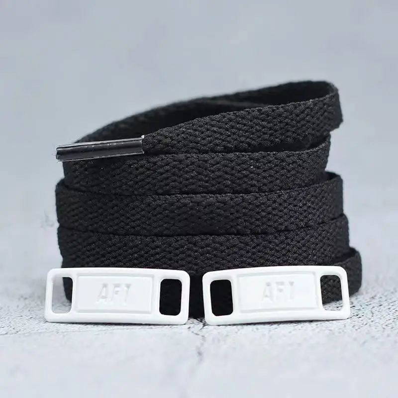 4Pcs AF1 Shoelaces Black White Flat laces and Shoe Decoration Suit Sneaker Shoelace Air Force one Shoes Accessories
