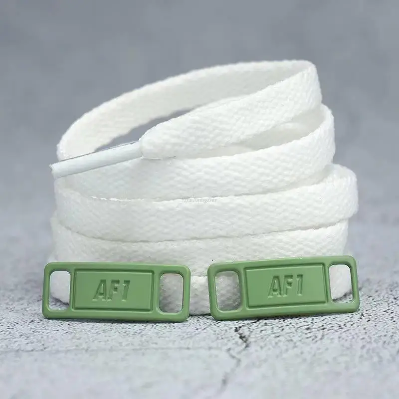 4Pcs AF1 Shoelaces Black White Flat laces and Shoe Decoration Suit Sneaker Shoelace Air Force one Shoes Accessories