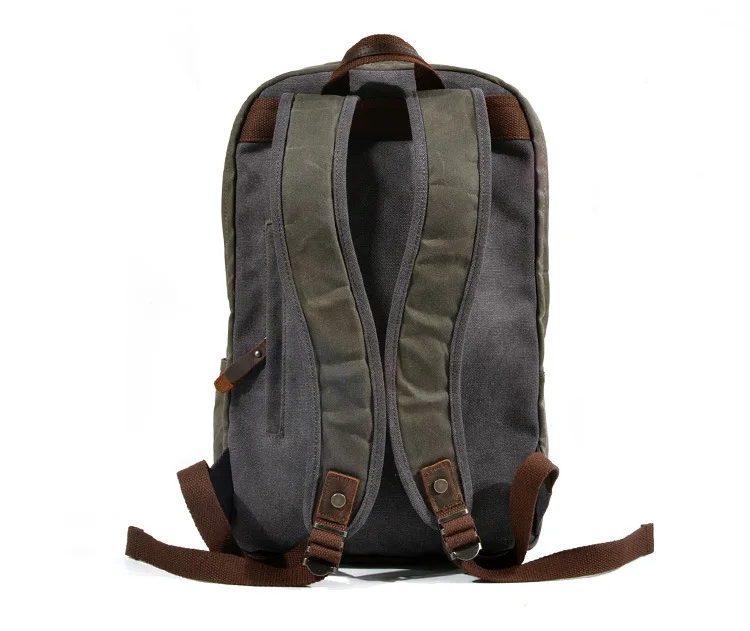 New Designer Waterproof Oil Wax Canvas Daypacks Unisex Men Vintage Backpacks Women Anti-thief Travel Rucksacks Retro School Bags