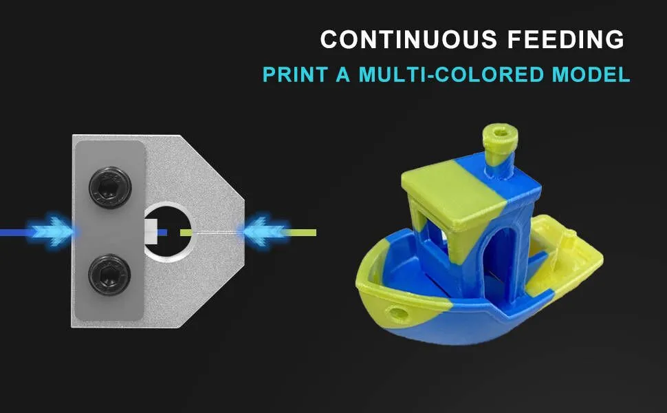 Filament Welder Connector 1.75mm PLA ABS TPU PETG Filament Breakage Connector For Ender 3Pro Anet SKR Aluminum 3D Printer Parts