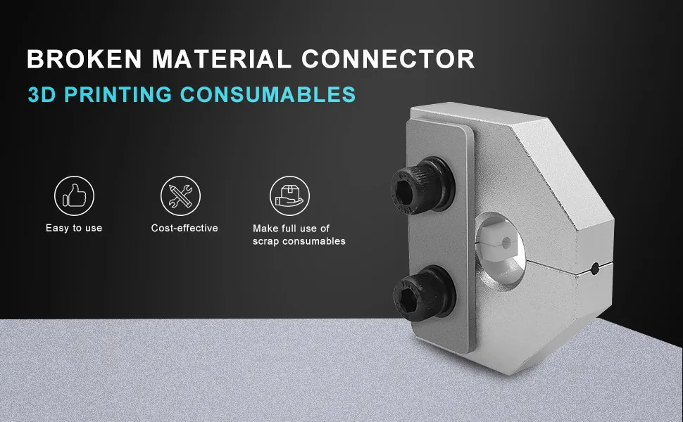 Filament Welder Connector 1.75mm PLA ABS TPU PETG Filament Breakage Connector For Ender 3Pro Anet SKR Aluminum 3D Printer Parts