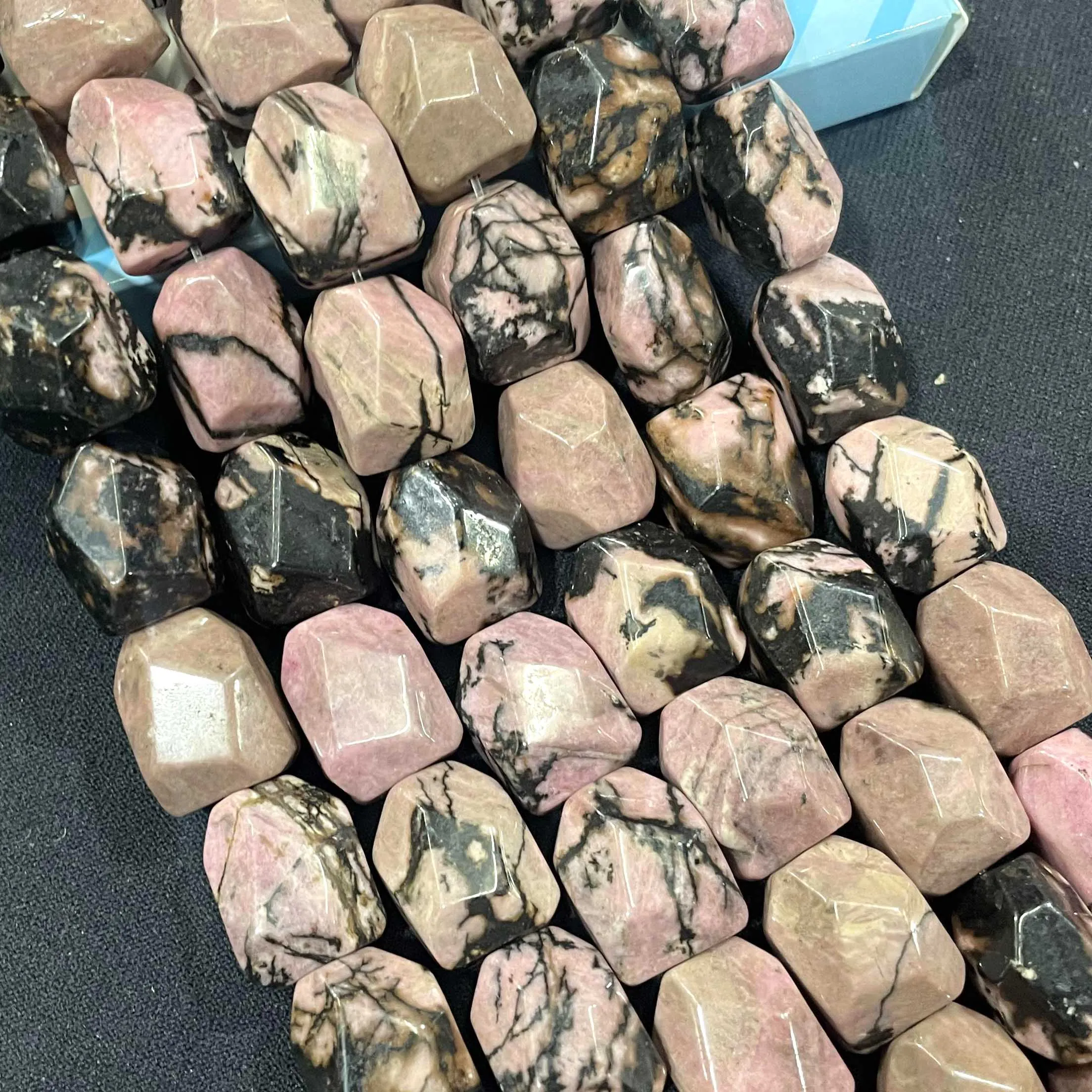 13*17MM Faceted Natural Stone Irregular Shape Agates Crystal Loose Spacer Beads For Jewelry Making DIY Necklace Bracelet