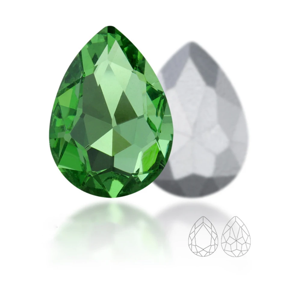 High Quality Crystal Water Drop Teardrop Glass Rhinestone For Garment Craft Charm Jewelry 3D Nail Arts Diy Jewelry Accessories