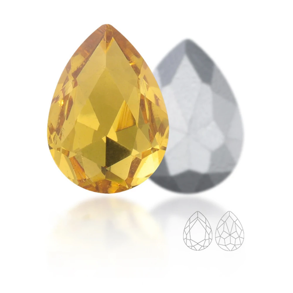 High Quality Crystal Water Drop Teardrop Glass Rhinestone For Garment Craft Charm Jewelry 3D Nail Arts Diy Jewelry Accessories