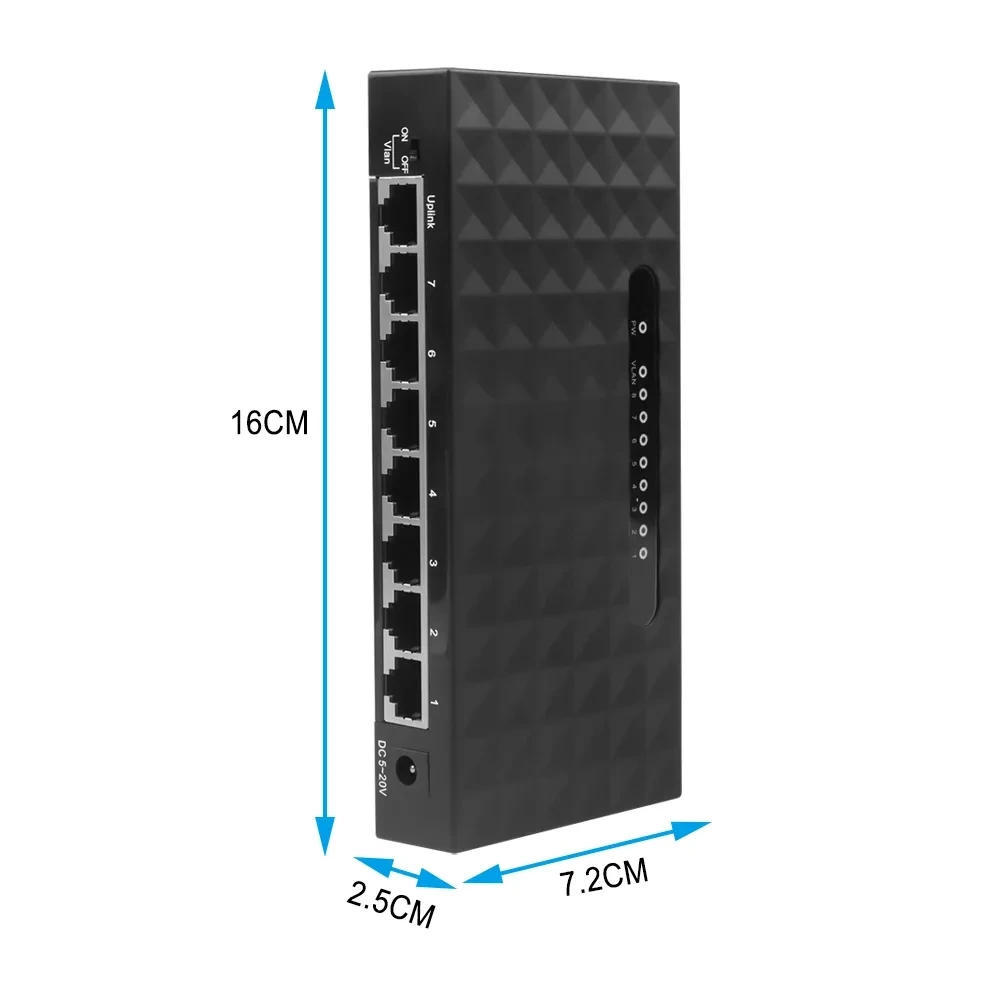 5 8 Port 1000Mbps Gigabit Network Switch Ethernet Smart Switcher High Performance RJ45 Hub Internet Splitter