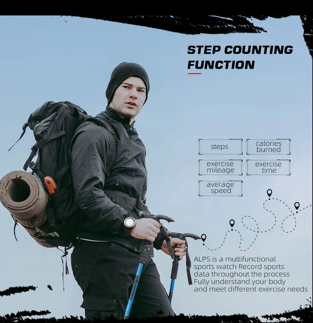NORTH EDGE ALPS Men's Digital Carbon Fiber Watch Shock Militray Sports Super Light Outdoor Compass Waterproof 50M Wristwatches