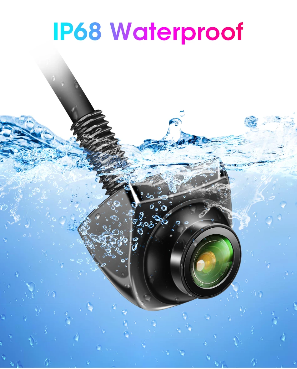 AHD 1080P Car Rear View Camera Night Vision Reversing Auto Parking IP68 Waterproof CCD Auto Backup Monitor 170 Degree HD Image