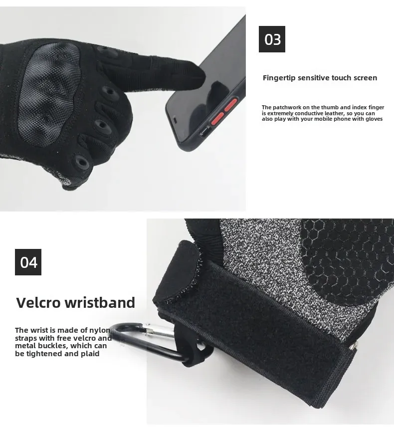 Level 5 Anti-cut and Anti-stabbing Tactical Gloves Army Fans Outdoor All Refers To Male Special Forces Combat Selfdefense Riding