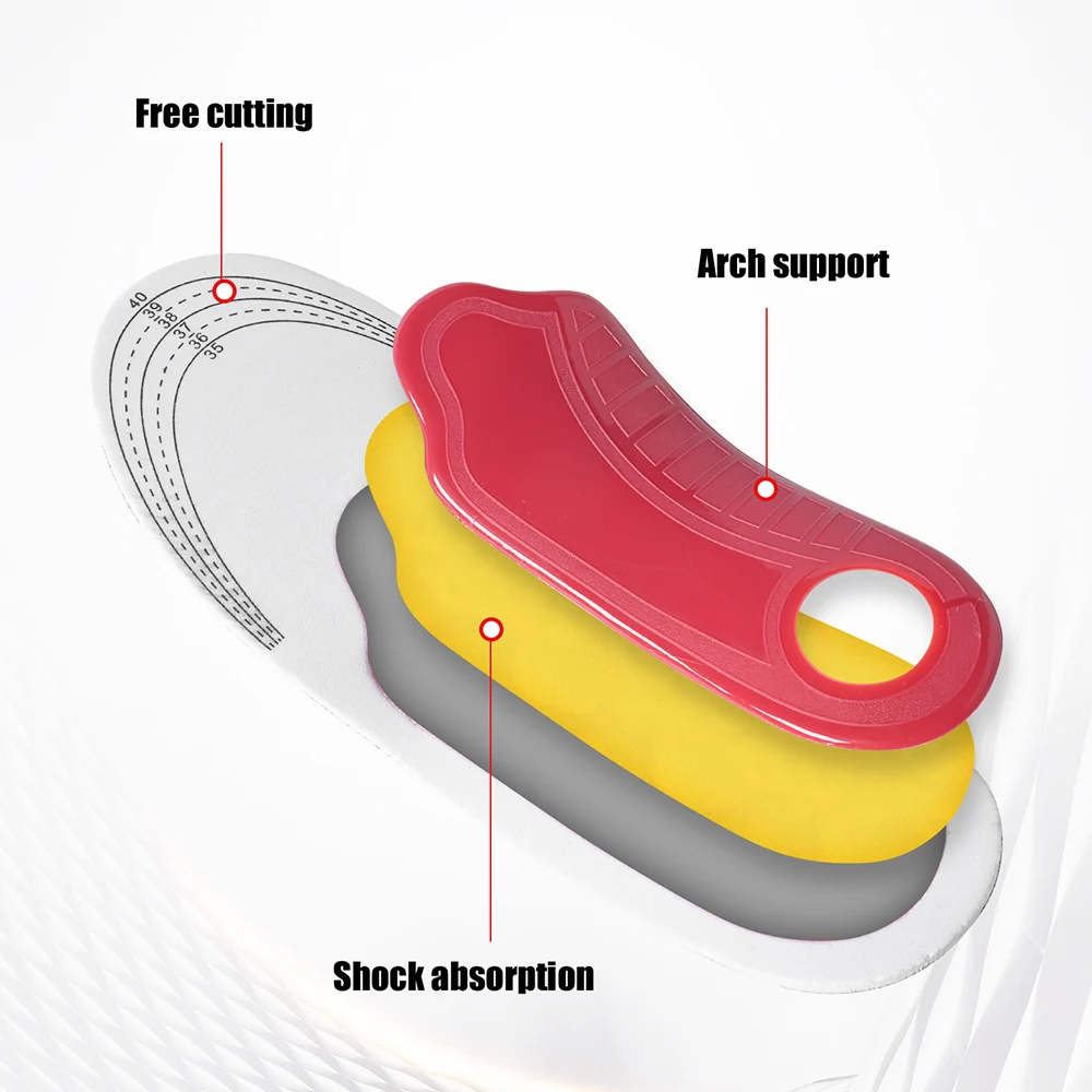 Orthotic Insole Arch Support Flatfoot Orthopedic Insoles For Feet Ease Pressure Of Air Movement Damping Cushion Padding Insole