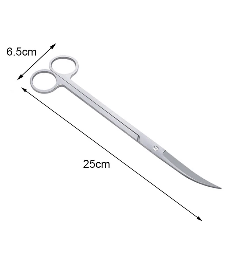 Aquarium Scissor Tools Set Wave Scissors Tweezers Plants Grass Stainless Cleaning Tools Fish Tank Shovels Aquarium Accessories