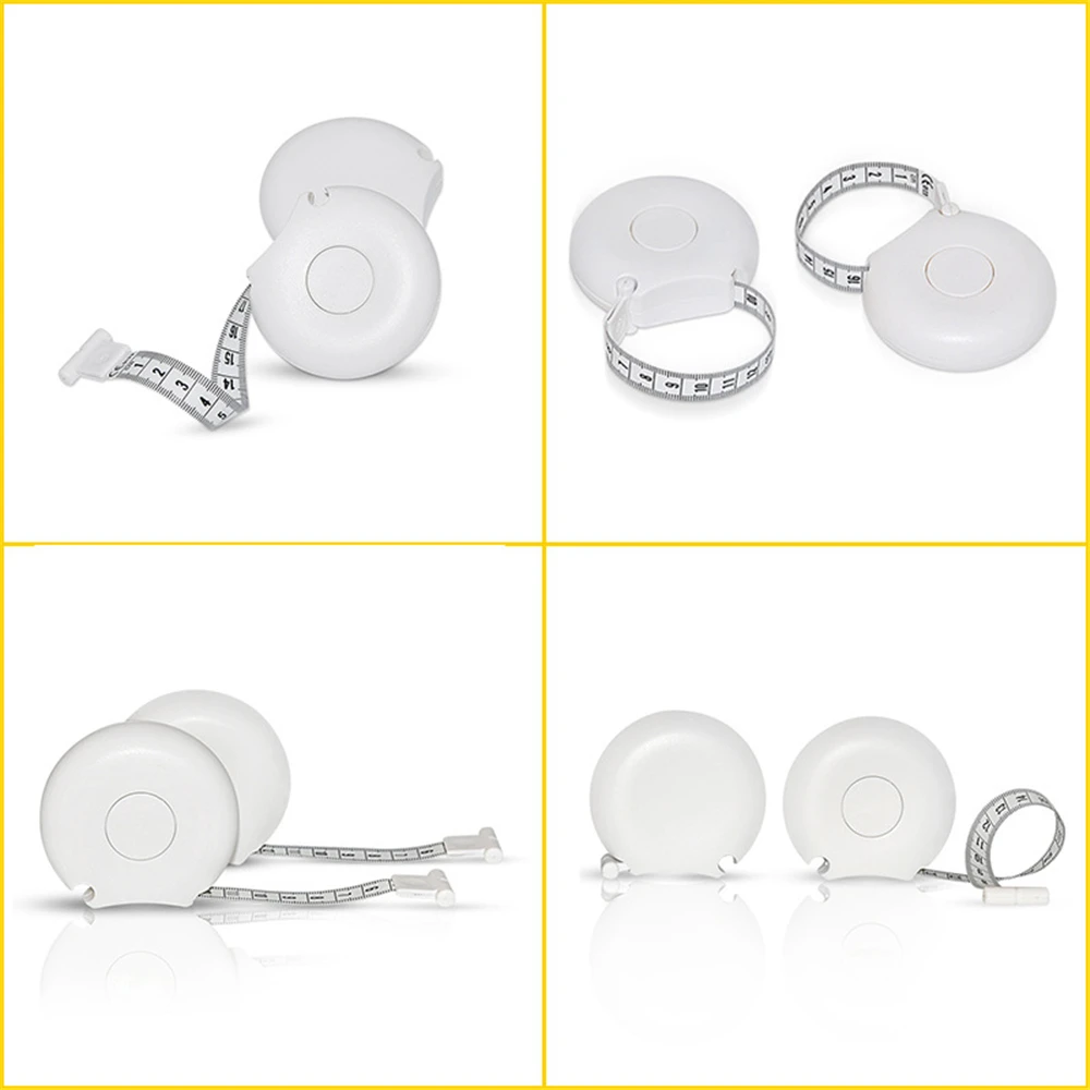 Measuring Tape 200cm/80 Inch Noise Elimination Body Waist Chest Measurement Retractable Measuring Ruler Fitness Ruler