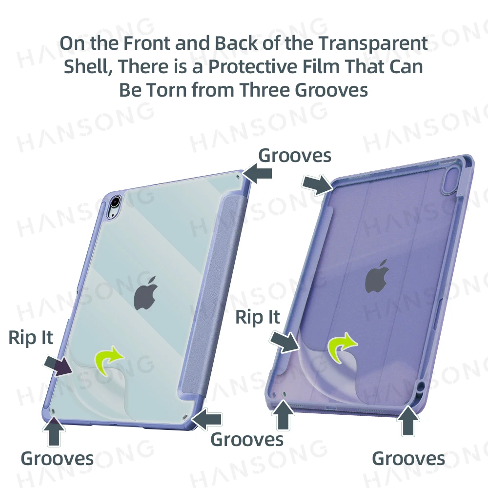 For 2025 Tablet Case iPad Air 11 in M2 M3 Pro 13/11 M4 Cover for iPad 10th 11th(A16) 10.9 Air 4/5 7/8/9th 10.2 9.7 Mini 6 7 Case