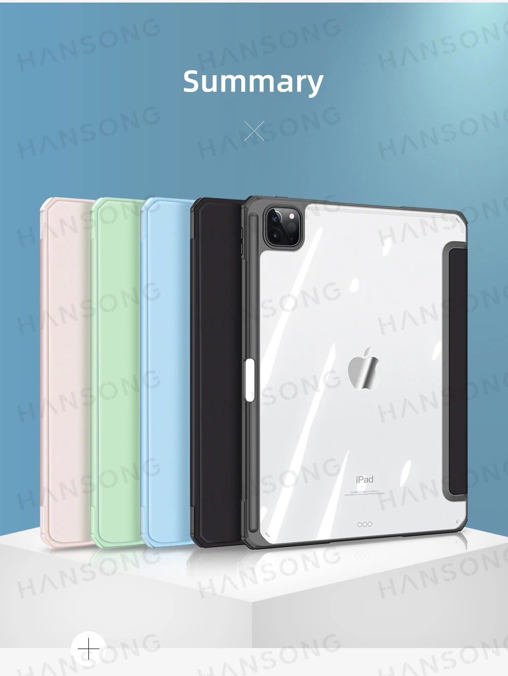For 2025 Tablet Case iPad Air 11 in M2 M3 Pro 13/11 M4 Cover for iPad 10th 11th(A16) 10.9 Air 4/5 7/8/9th 10.2 9.7 Mini 6 7 Case