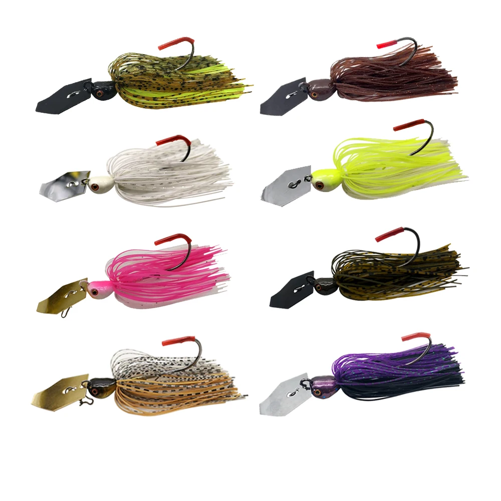 Mycena 14G/18G Fishing Lure Chatter Bait Spinner Bait Blade Jig Dancer Buzzbait Wobbler Chatterbait for Bass Pike Walleye Fish