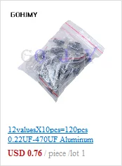 10PC X2 safety capacitor 275VAC 0.1uf 0.001uf 0.0022uf 0.0047uf 0.01uf 0.033uf 0.022uf 0.047uf 0.068uf 0.1uf 0.15uf 1uf 0.68UF