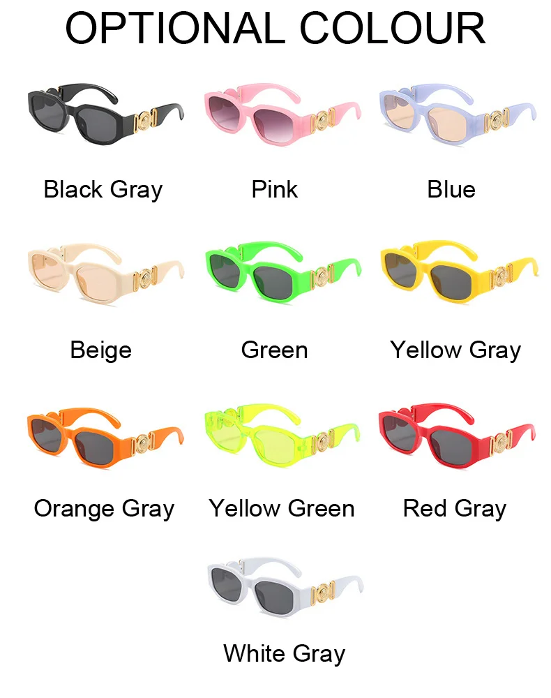 Vintage Polygon Sunglasses Woman Fashion Brand Small Frame Sun Glasses Female Personality Candy Colors Retro Designer Shades
