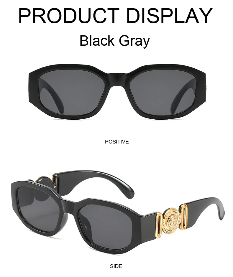 Vintage Polygon Sunglasses Woman Fashion Brand Small Frame Sun Glasses Female Personality Candy Colors Retro Designer Shades