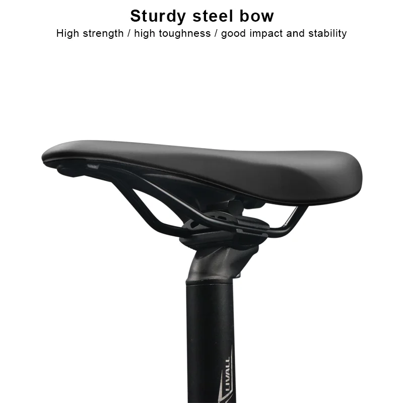 Bicycle Saddle Breathable Hollow Design PU Leather Soft Comfortable Seat MTB Mountain Road Bike One-Piece Cushion Cycling Parts