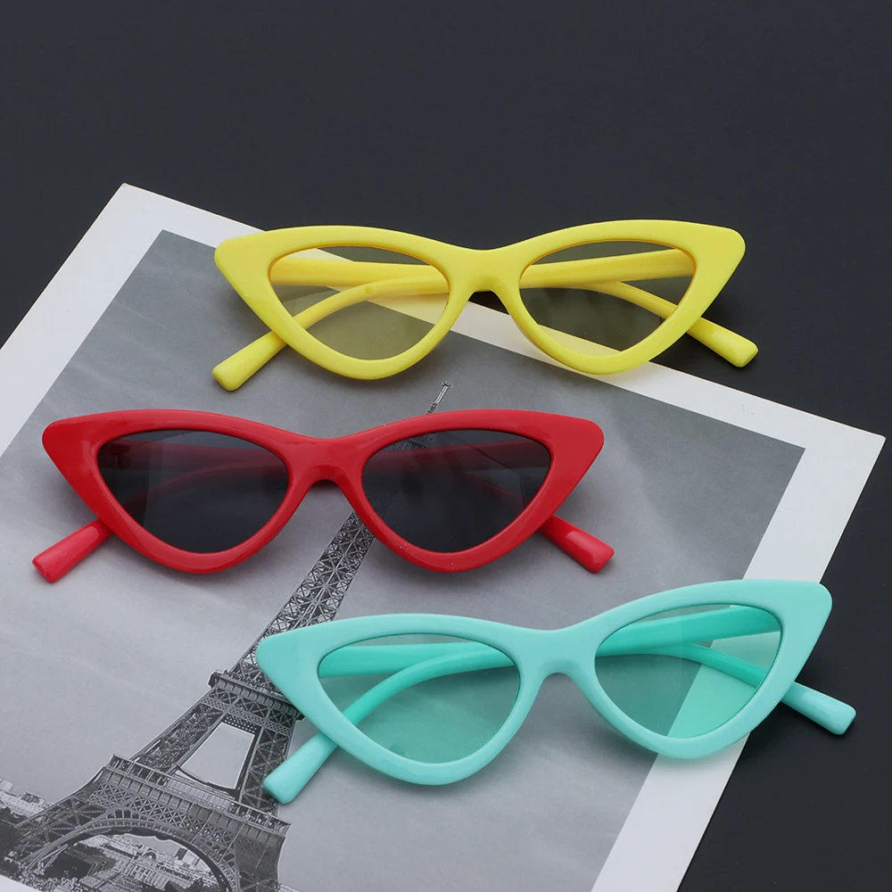 Vintage New Cat Eye Kids Sunglasses Boys Girls Small Triangle Frame Gift Sun Glasses Children Baby Oculos De Sol Infantil UV400