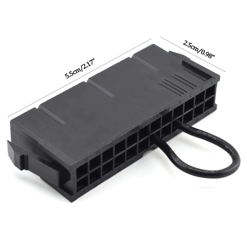 ATX Power Supply 24Pin Jumper Bridge Tool PSU Test Starter Power Reset Without No Need Plug into the Motherboard