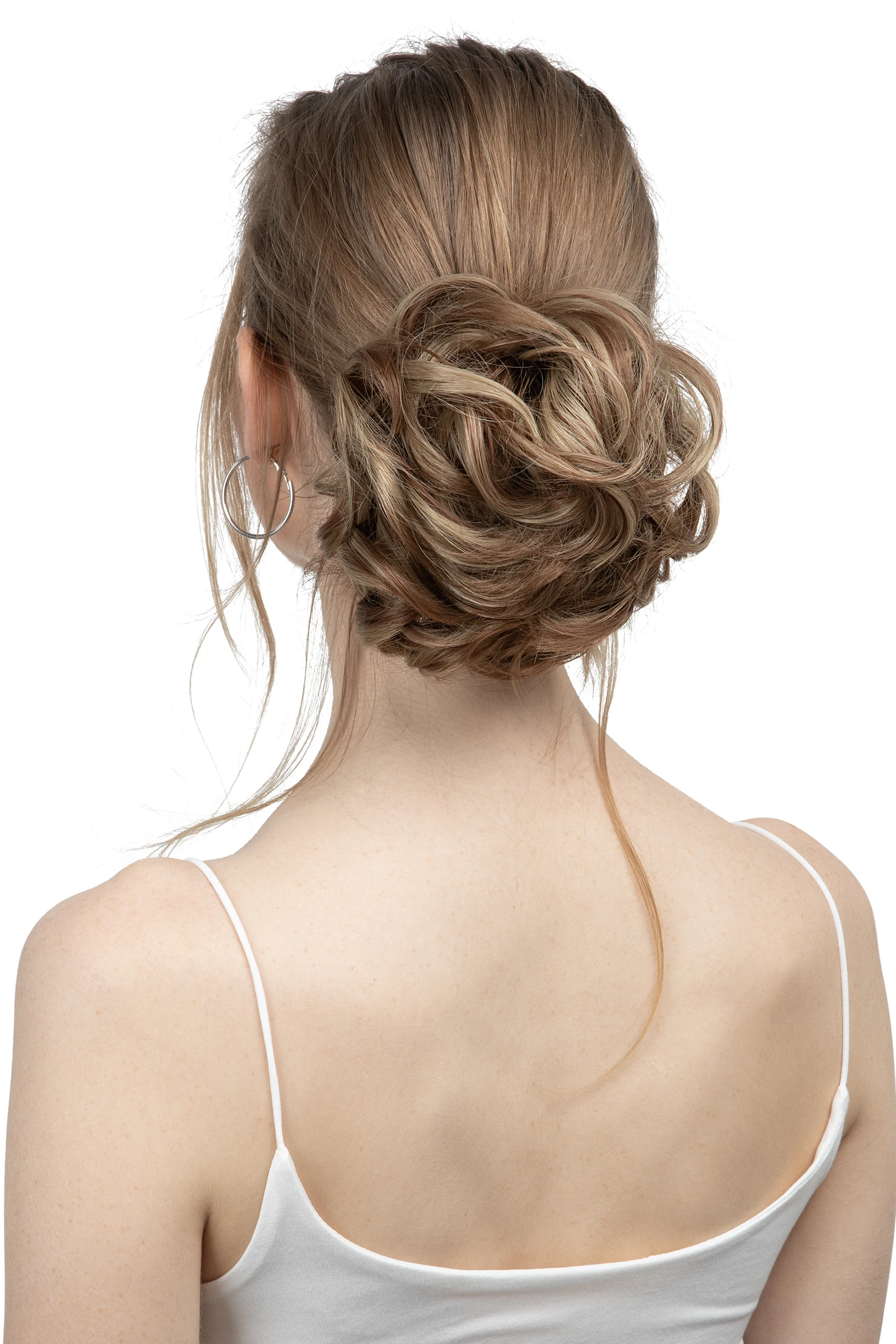 Synthetic Messy Hair Bun Extensions Big Curly Elastic Hair Scrunchies Hairpieces Chignon Donut Updo Hair Pieces for Women