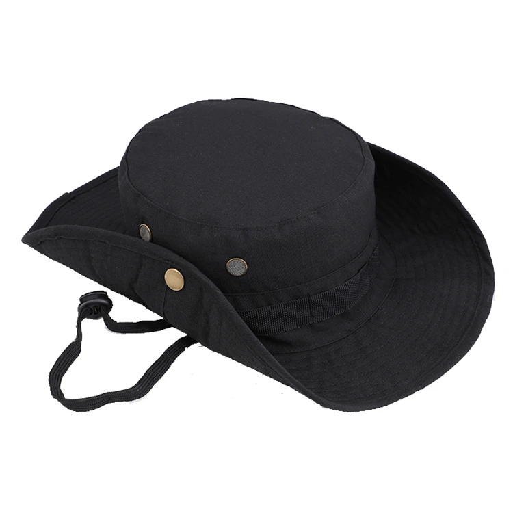 Camouflage Tactical Boonie Hats Camping Climbing Bucket Sniper Hat Men Outdoor Fishing Hiking Cap Sun Protective Boonie Caps