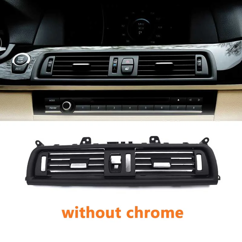 LHD RHD Front Central Left Right Rear AC Conditioner Chromed Air Vent Grille Outlet Panel For BMW 5 Series F10 F11 2010-2017