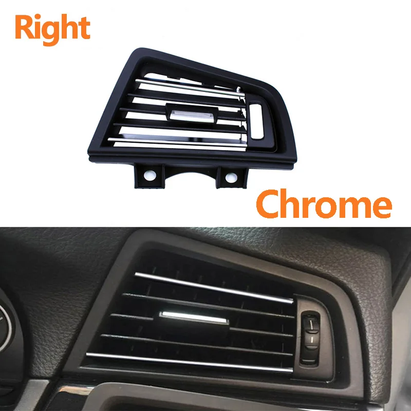 LHD RHD Front Central Left Right Rear AC Conditioner Chromed Air Vent Grille Outlet Panel For BMW 5 Series F10 F11 2010-2017