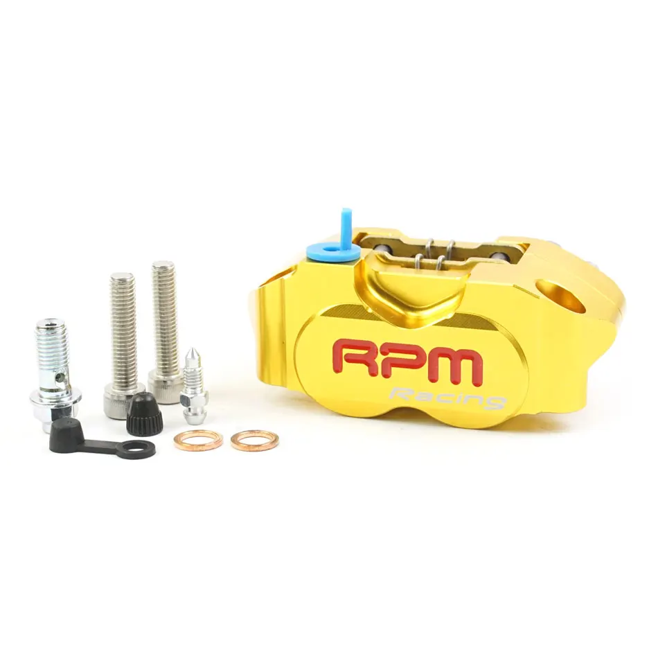 RPM Motorcycle Brake Caliper 4 Piston for Yamaha Aerox Nitro RSZ JOG BWS Zuma Dirt Bike GROM 200mm / 220mm Disc Brake Caliper