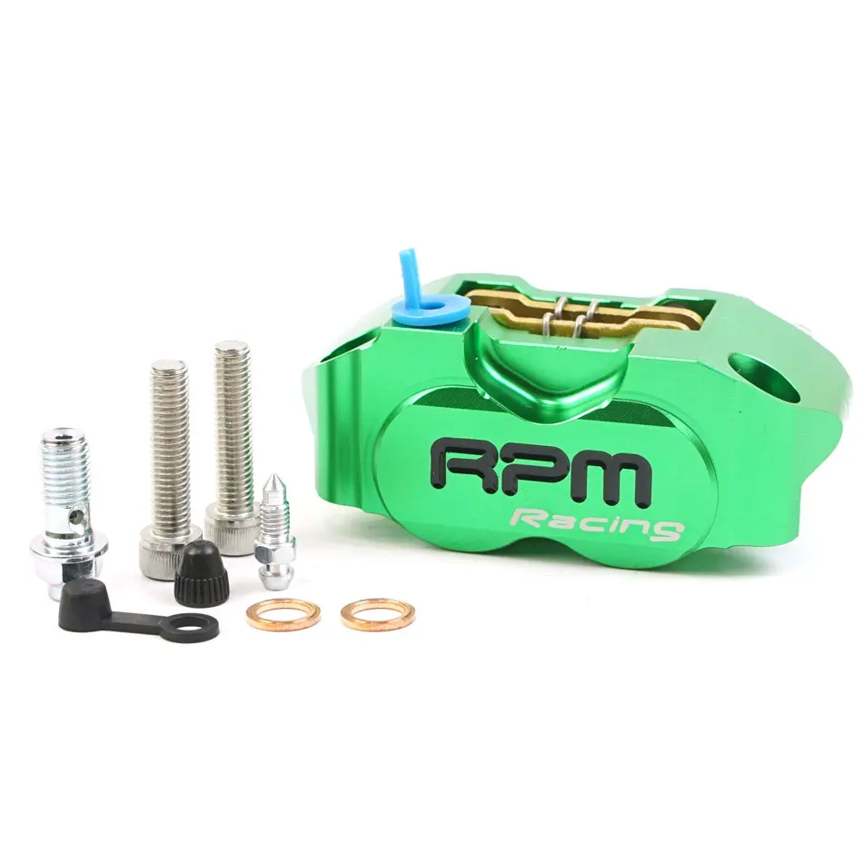 RPM Motorcycle Brake Caliper 4 Piston for Yamaha Aerox Nitro RSZ JOG BWS Zuma Dirt Bike GROM 200mm / 220mm Disc Brake Caliper