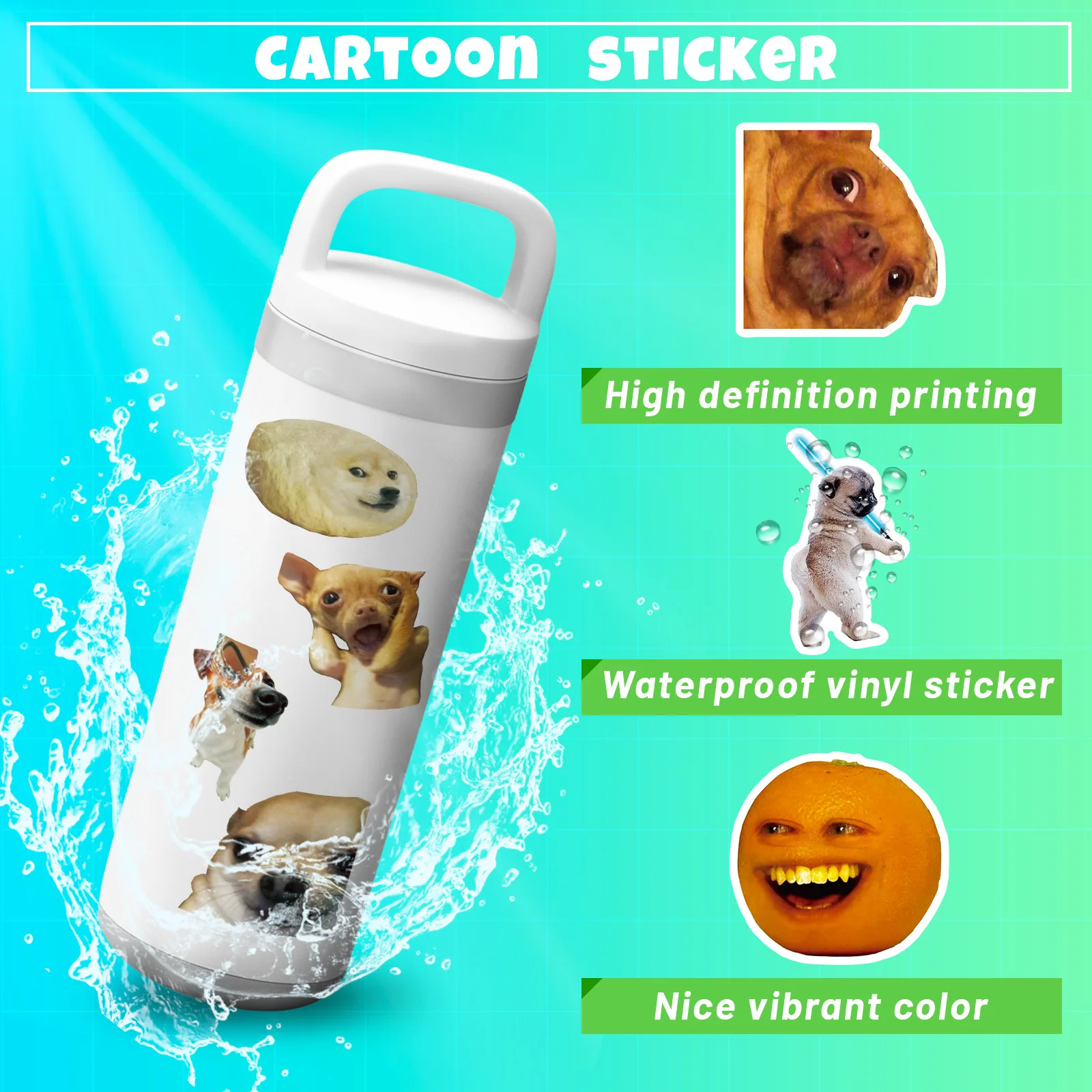 10/30/50PCS Mixed Funny Meme Graffiti Stickers Kids Toys Laptop Phone Motorcycle Car Fridge Guitar DIY Flakes Sticker Decals F3