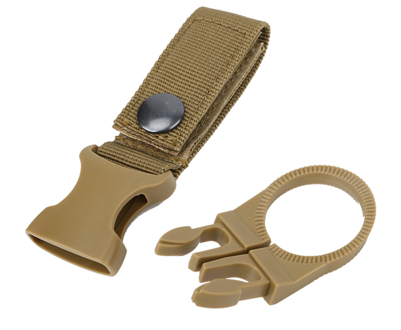 Outdoor Waterbottle Buckle Hook Nylon Webbing Buckle Hook Climb Carabiner Belt Backpack Hanger Camp Water Bottle Holder Clip