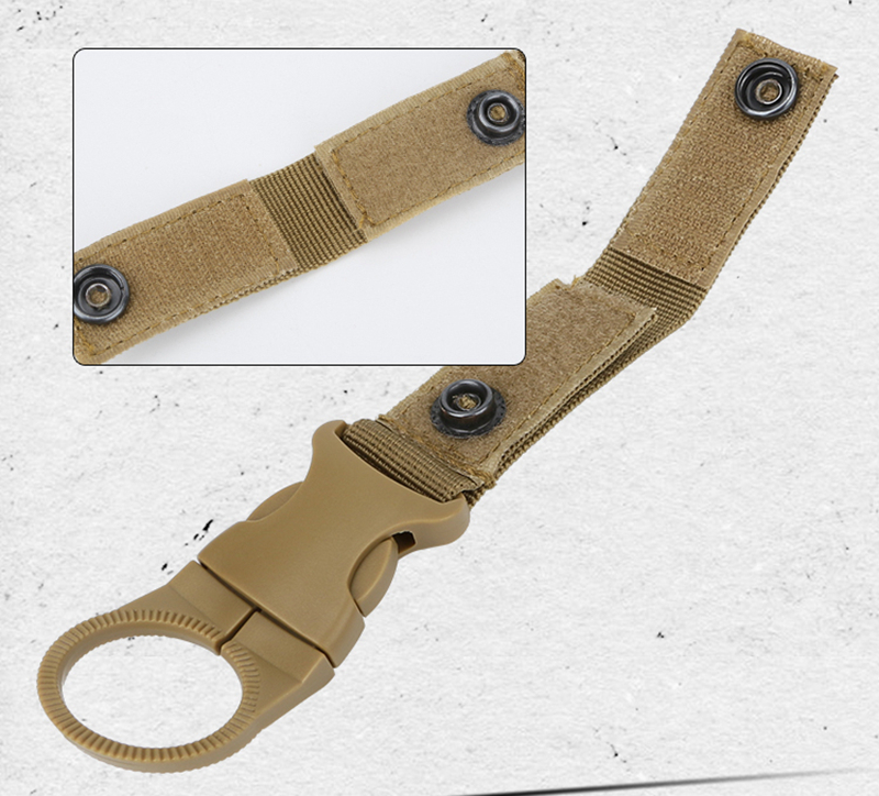 Outdoor Waterbottle Buckle Hook Nylon Webbing Buckle Hook Climb Carabiner Belt Backpack Hanger Camp Water Bottle Holder Clip