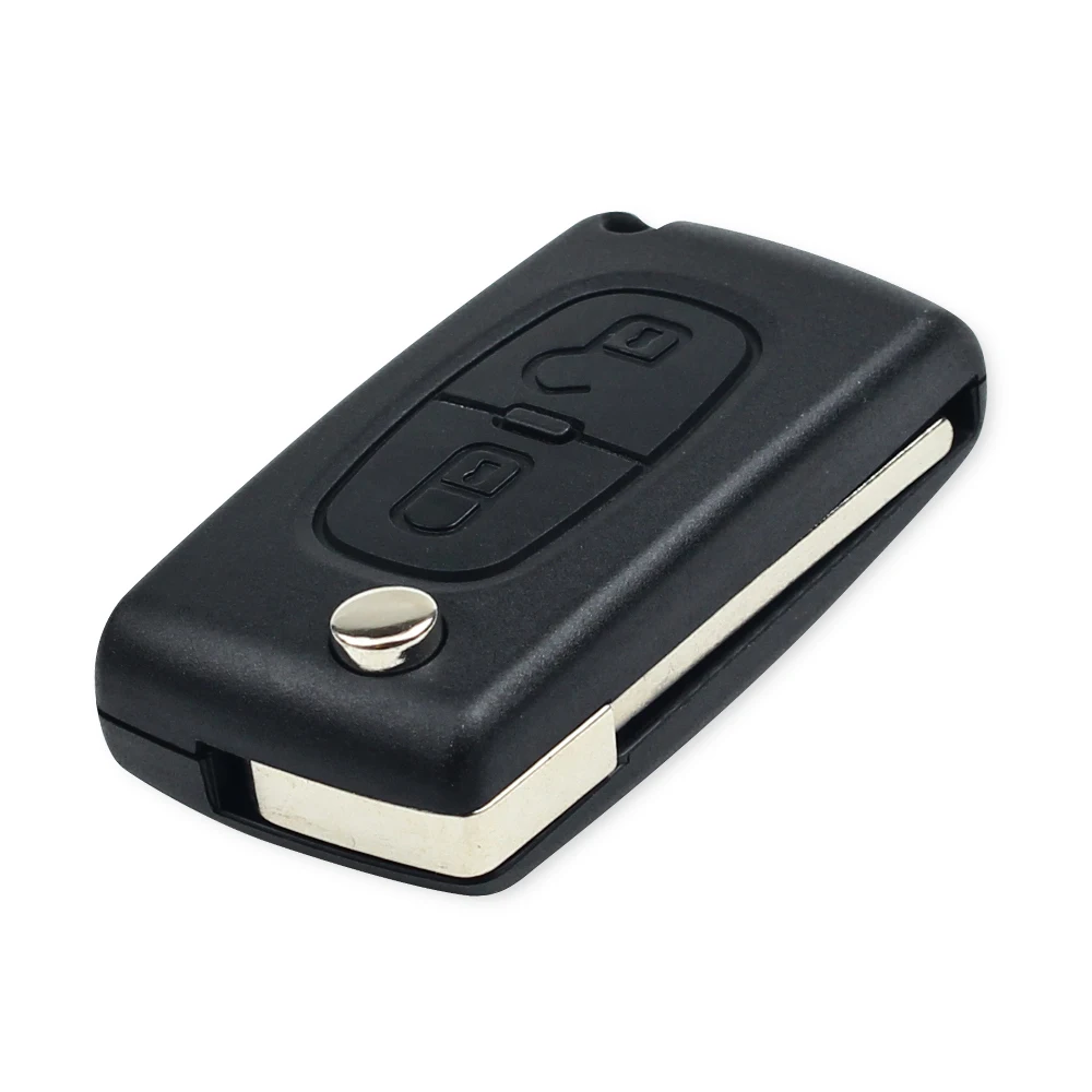 KEYYOU 2/3 Buttons Filp Remote Car Key 433MHz For Citroen C1 C2 C3 C4 C5 Berlingo Picasso For Peugeot 207 307 ID46 CE0536 CE0523