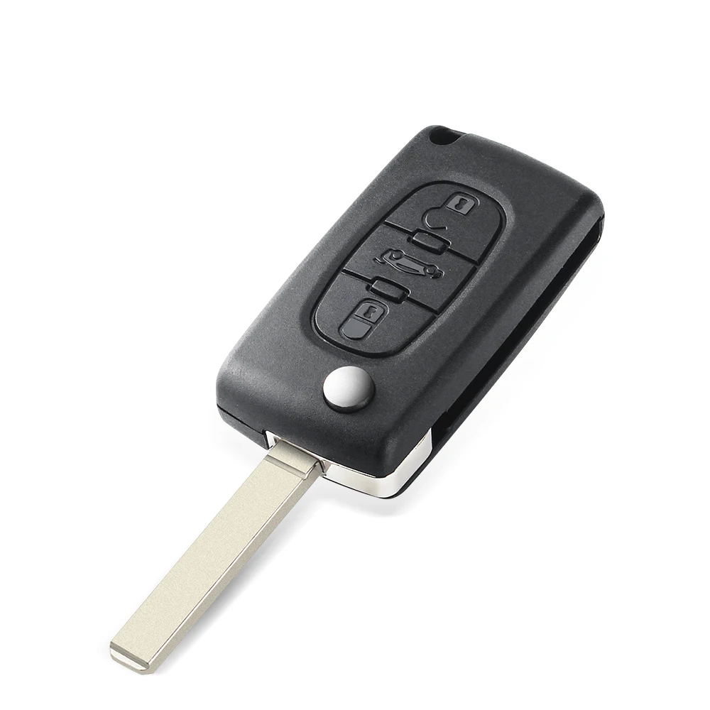 KEYYOU 2/3 Buttons Filp Remote Car Key 433MHz For Citroen C1 C2 C3 C4 C5 Berlingo Picasso For Peugeot 207 307 ID46 CE0536 CE0523