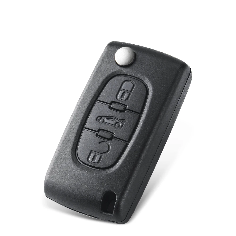 KEYYOU 2/3 Buttons Filp Remote Car Key 433MHz For Citroen C1 C2 C3 C4 C5 Berlingo Picasso For Peugeot 207 307 ID46 CE0536 CE0523